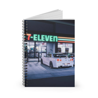 Nissan GTR R34 Automotive Spiral Notebook #010 - Throttle Designs