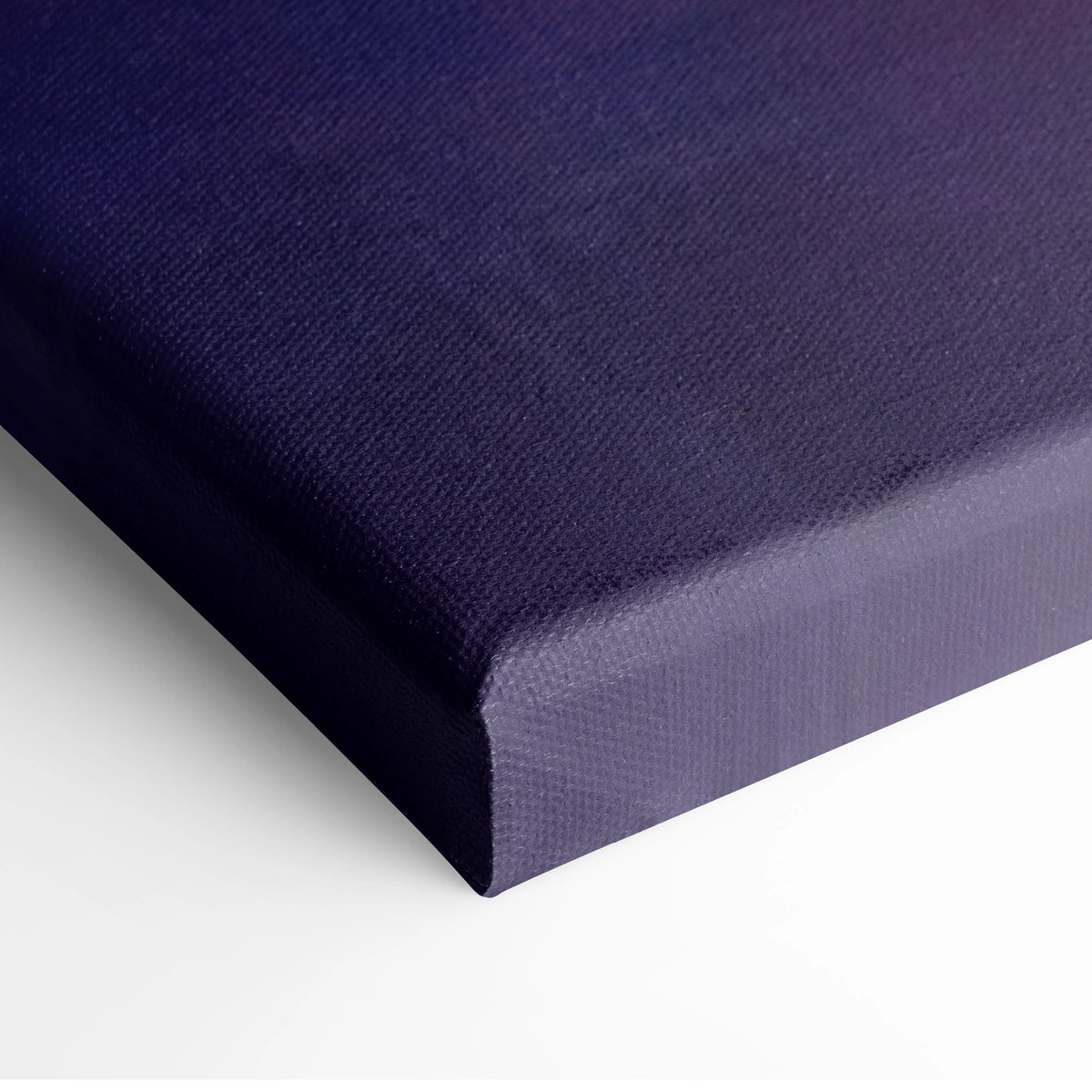 Ferrari F12berlinetta inspired car wall art canvas print in deep navy with textured woven surface and raised edges