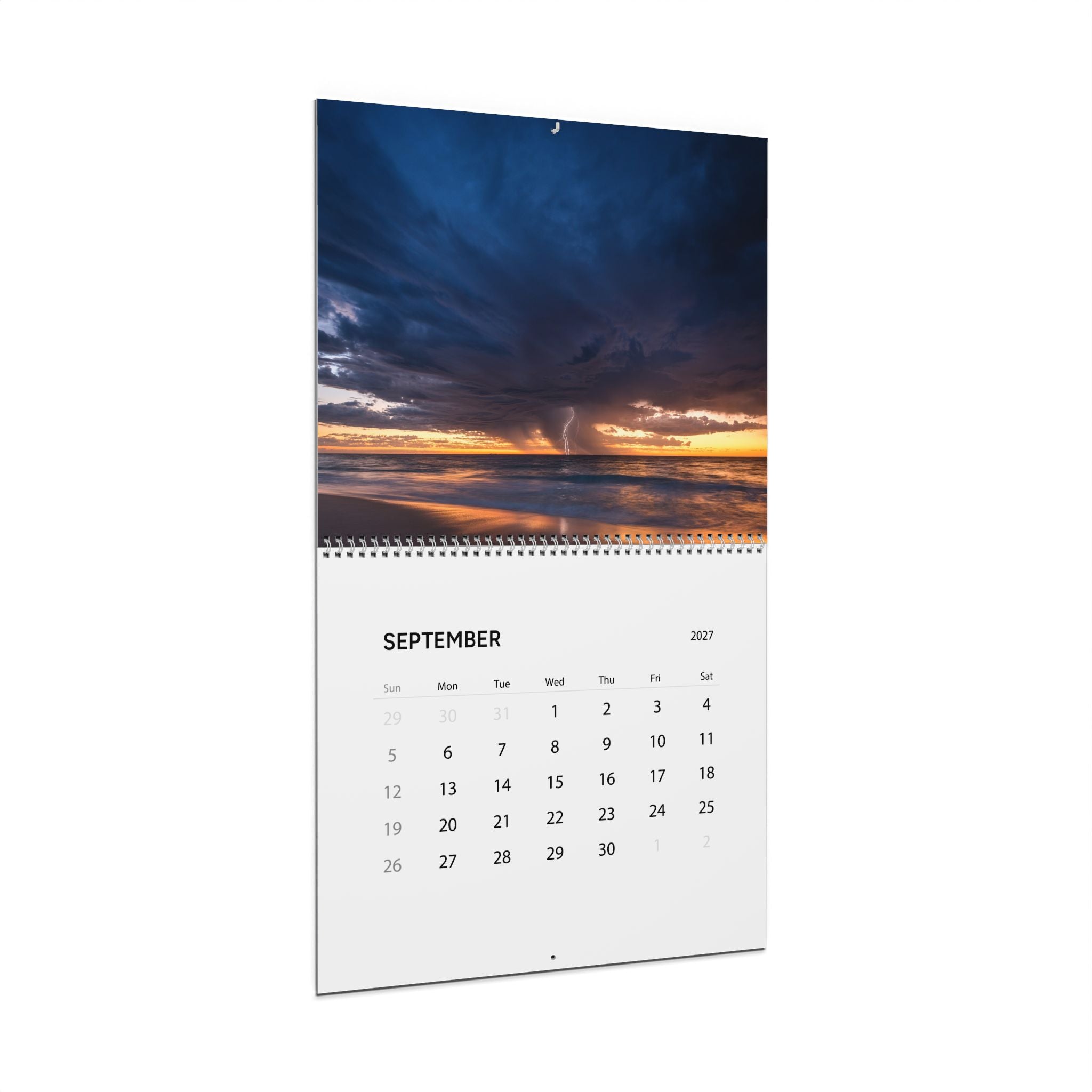 2027 Storms Wall Calendar – Thunderstorms, Lightning Skies & Atmospheric Weather Artwork