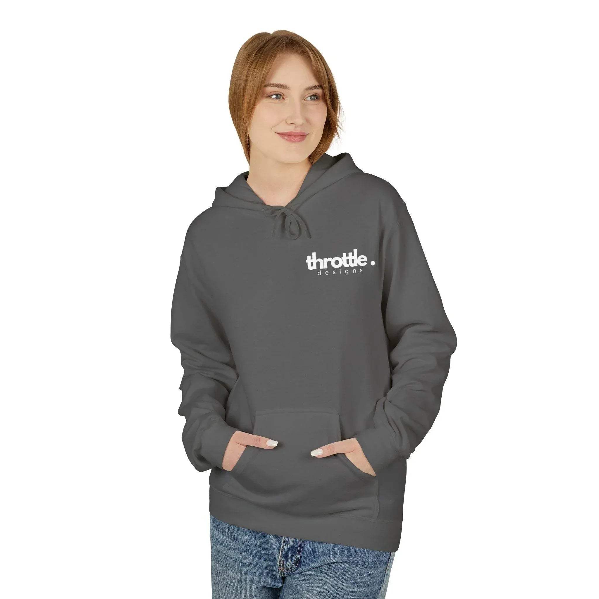 Throttle Designs Ultimate Comfort Fleece Hoodie - Small Logo