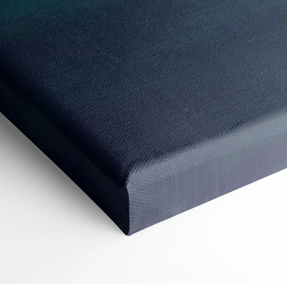 Dark navy mclaren senna inspired canvas art with textured woven surface and slightly raised edges for automotive decor