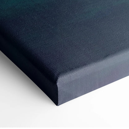 Dark navy mclaren senna inspired canvas art with textured woven surface and slightly raised edges for automotive decor