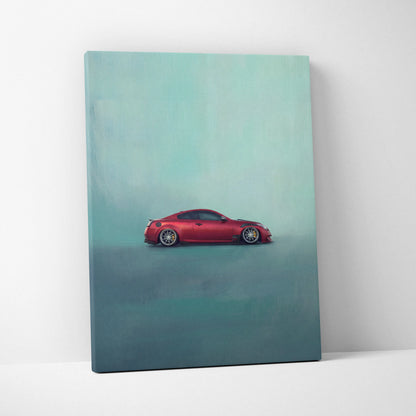 Infiniti G37 Inspired Car Wall Art, Luxury Coupe Canvas Print for Office Decor