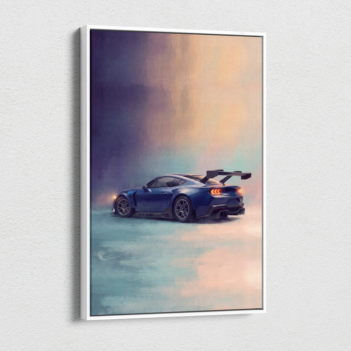 Ford Mustang GTD Inspired Car Wall Art, Performance GT Sportscar Print
