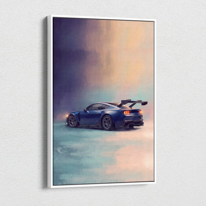 Ford Mustang GTD Inspired Car Wall Art, Performance GT Sportscar Print