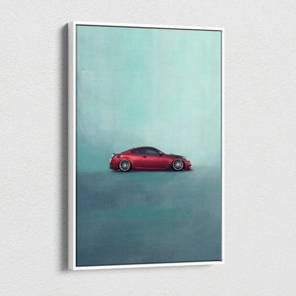 Infiniti G37 Inspired Car Wall Art, Luxury Coupe Canvas Print for Office Decor