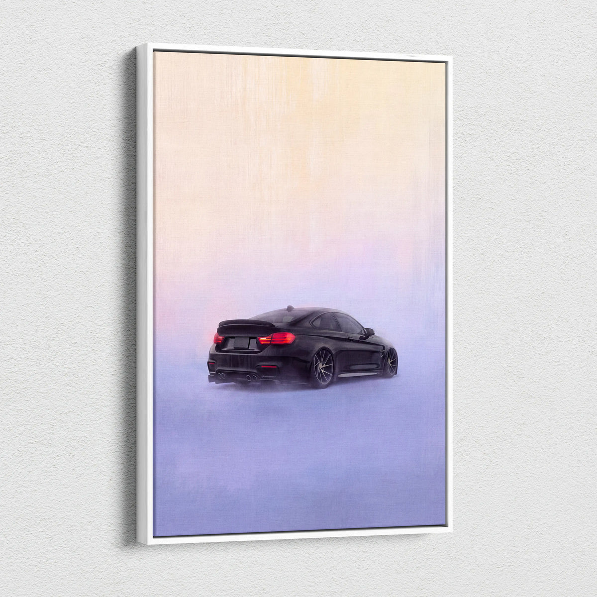 BMW M4 Inspired Automotive Wall Art, High Performance German Coupe Canvas Print