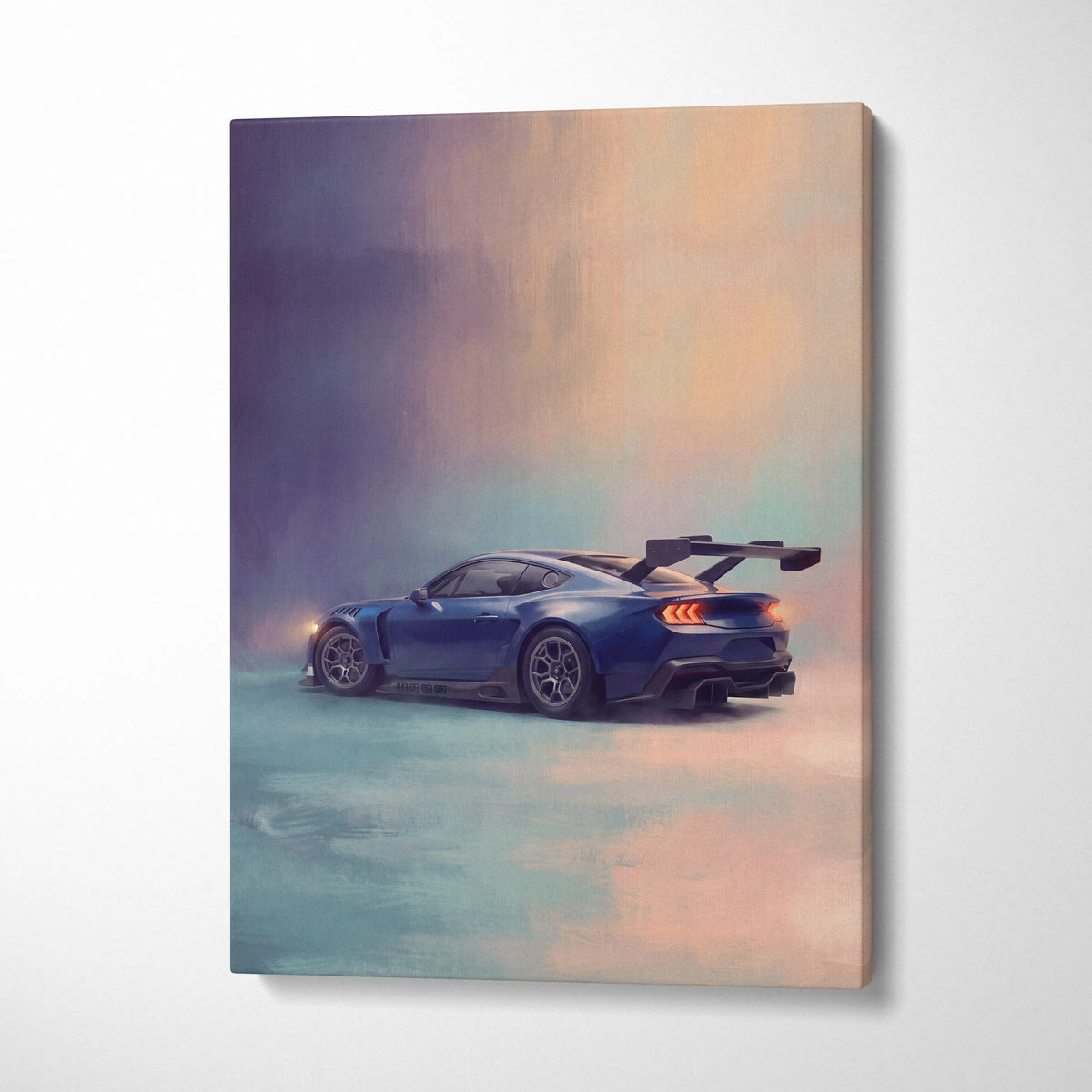 Ford Mustang GTD Inspired Car Wall Art, Performance GT Sportscar Print