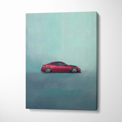Infiniti G37 Inspired Car Wall Art, Luxury Coupe Canvas Print for Office Decor
