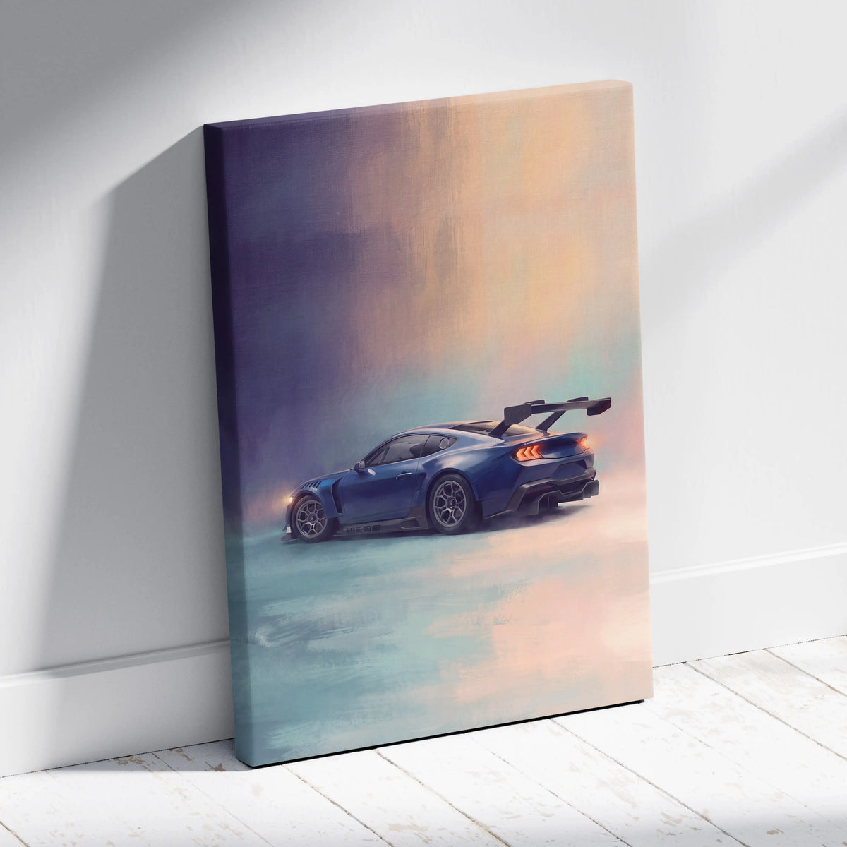 Ford Mustang GTD Inspired Car Wall Art, Performance GT Sportscar Print