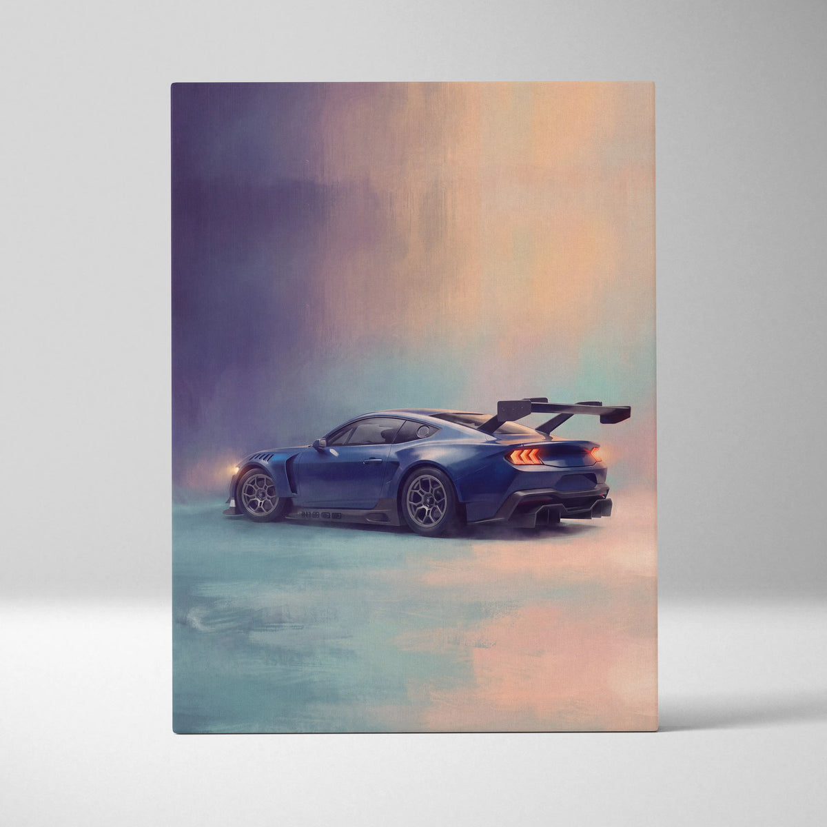 Ford Mustang GTD Inspired Car Wall Art, Performance GT Sportscar Print