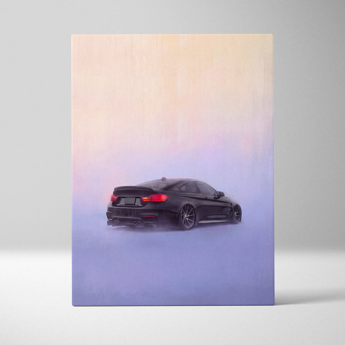 BMW M4 Inspired Automotive Wall Art, High Performance German Coupe Canvas Print