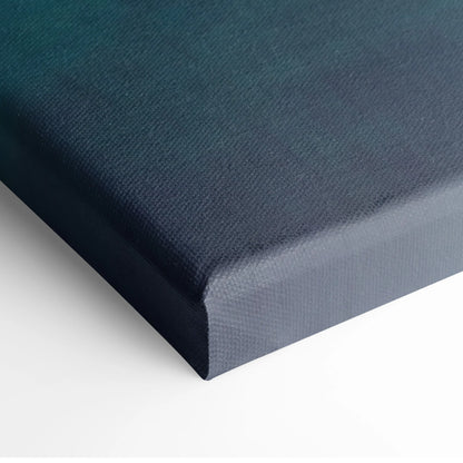 Dark teal canvas art with textured woven surface and raised edges inspired by mercedes-amg gt black series