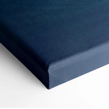 Deep navy blue woven canvas with textured surface and raised edges Porsche 935 inspired supercar wall art print