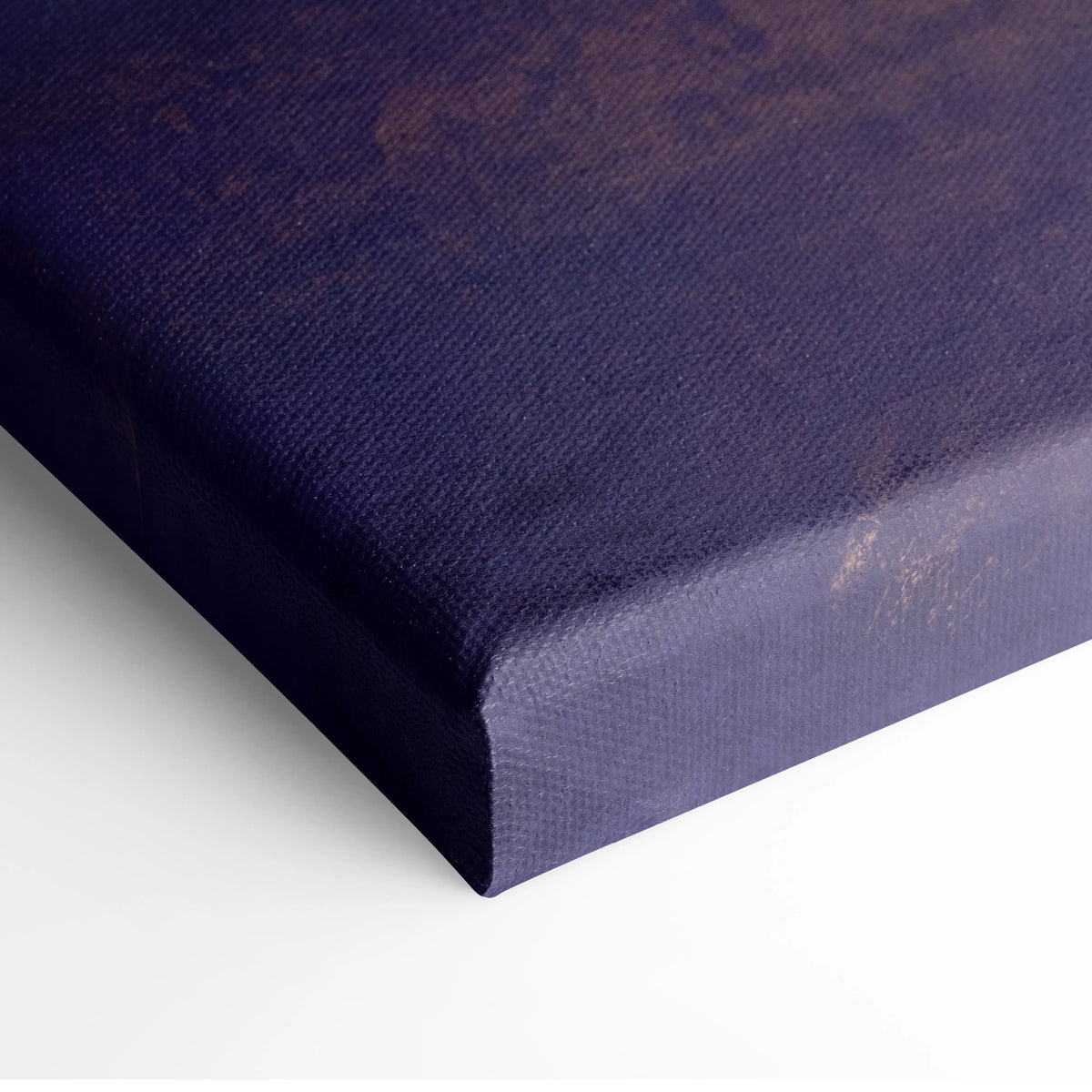 Porsche 911 GT3 RS inspired car wall art in deep navy canvas with textured woven surface and slightly worn edges