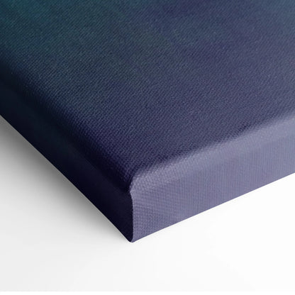 Deep navy canvas with textured woven surface and raised edges for lamborghini huracán sto inspired supercar wall art print