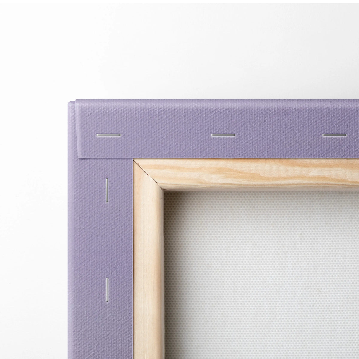 Purple canvas frame with light wood border featuring McLaren 570S inspired premium automotive wall decor