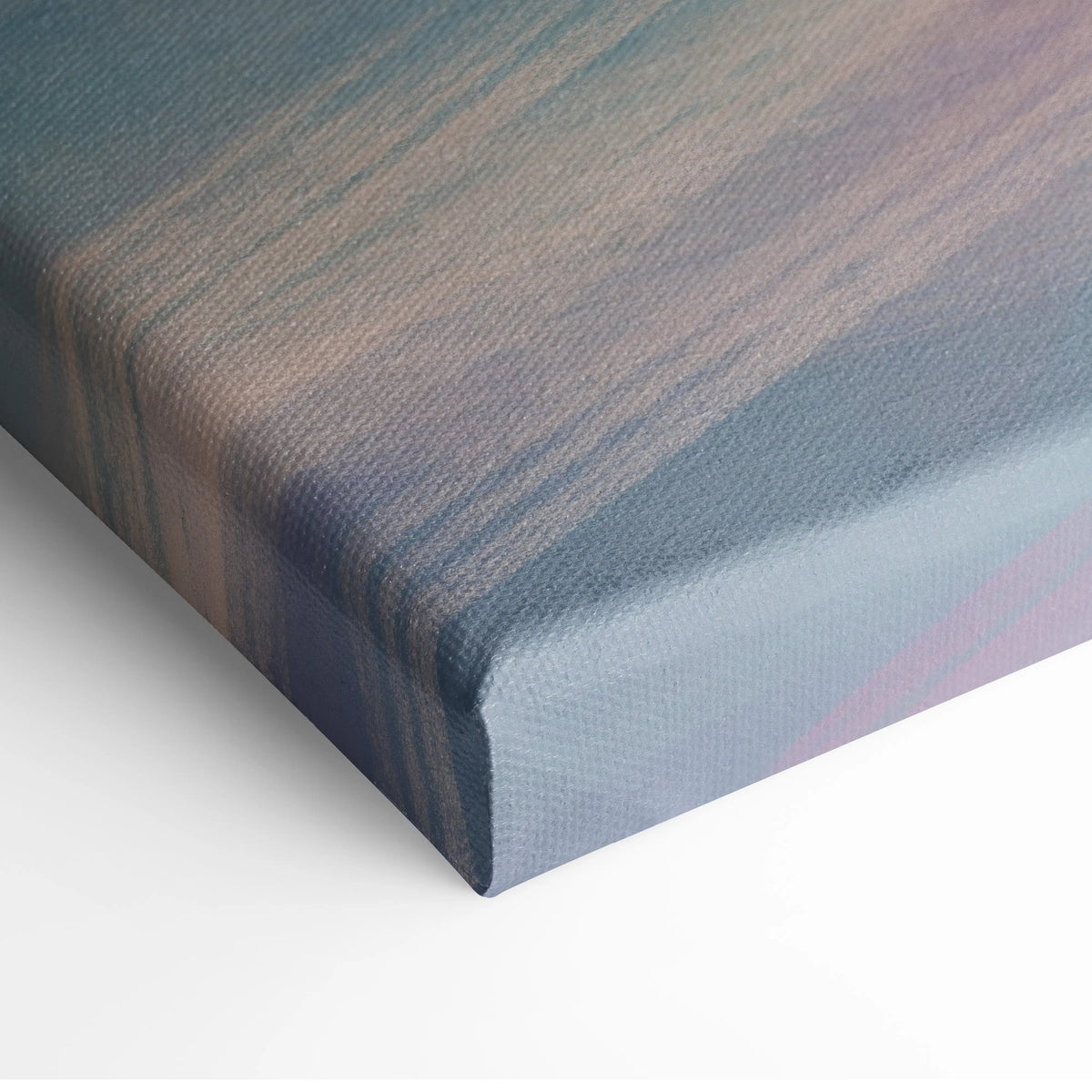 Bugatti Bolide inspired luxury supercar canvas print with textured brushstrokes in muted blues purples and earthy browns