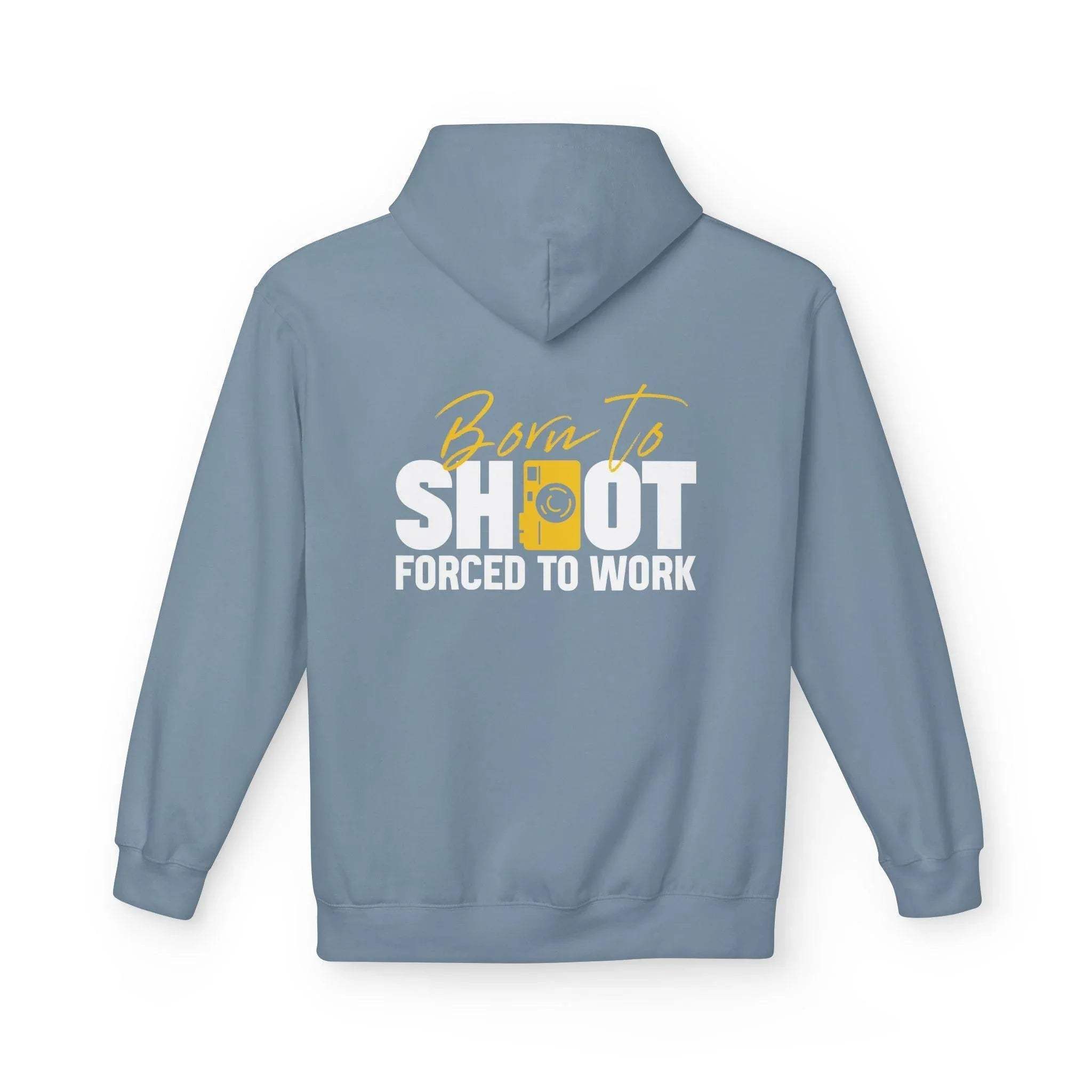 Ultimate Photographer’s Hoodie: 'Born To Shoot, Forced To Work' - Cozy Fleece for Creative Souls