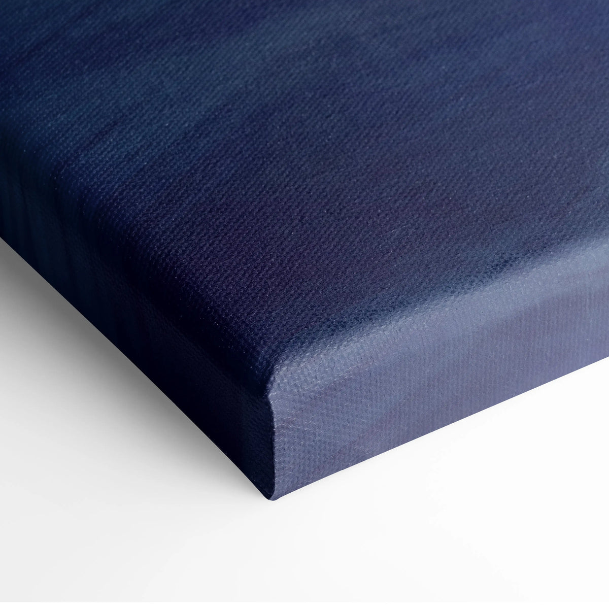Deep navy blue woven canvas with textured surface and raised edges in Lamborghini Aventador inspired wall art print