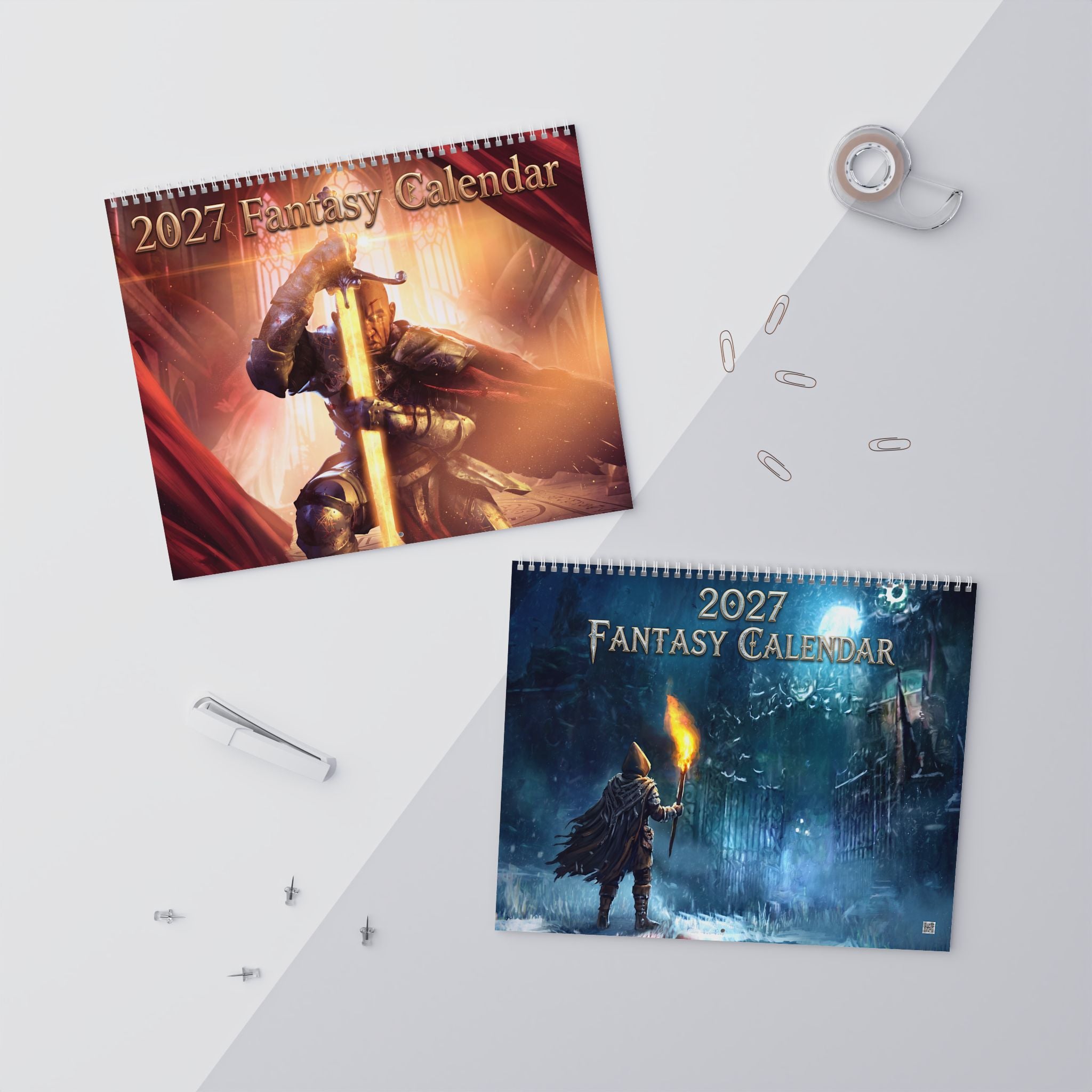 2027 Fantasy Character Artwork Wall Calendar – Enchanted Realms, Dreamscapes & Mystical Art
