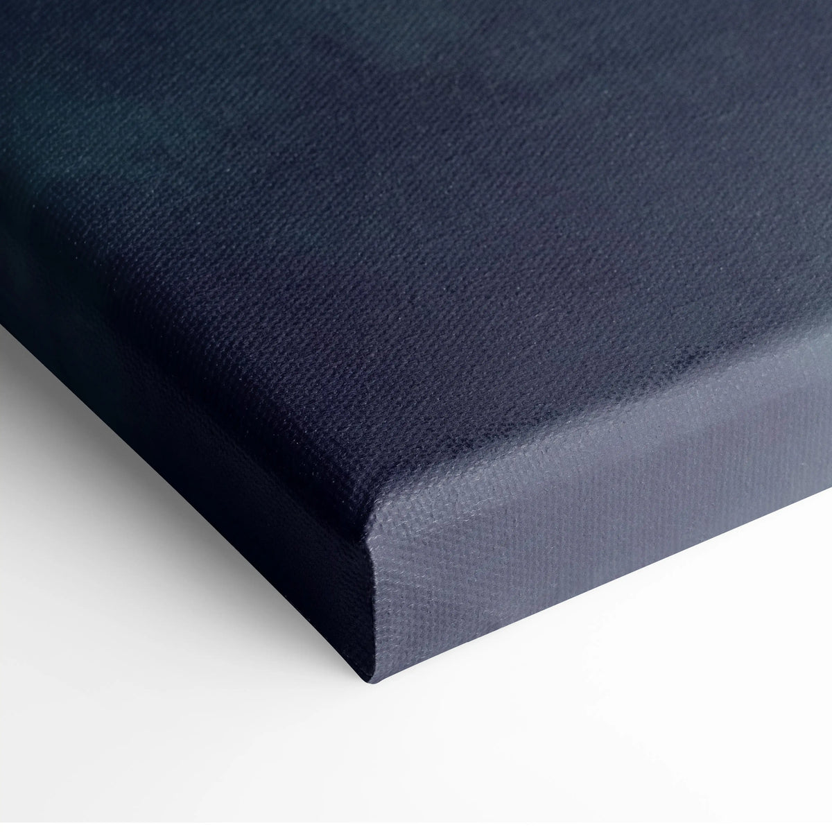 Dark navy dodge viper srt inspired canvas art with textured woven surface and slightly raised edges for wall decor
