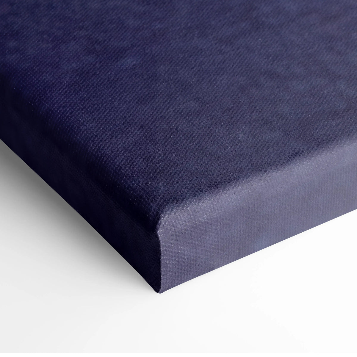 Deep navy blue canvas with textured woven fabric and slightly raised edges in mclaren 720s inspired supercar art print