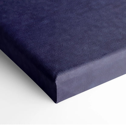 Deep navy blue canvas with textured woven fabric and slightly raised edges in mclaren 720s inspired supercar art print