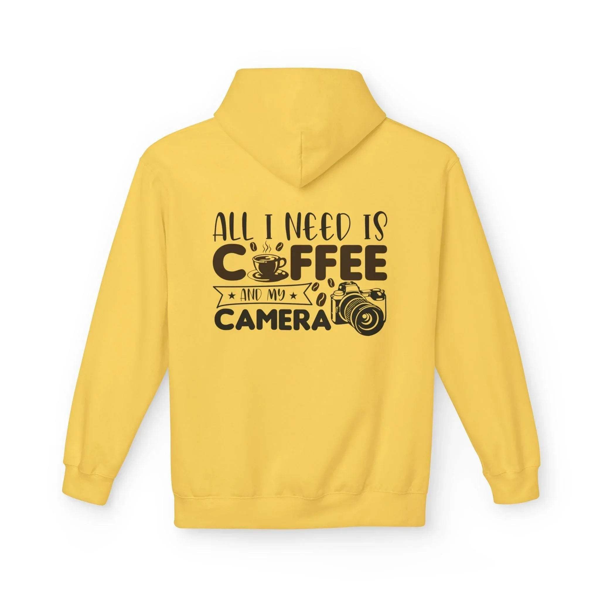 Cozy Photographer's Coffee Fleece Hoodie for Style and Comfort