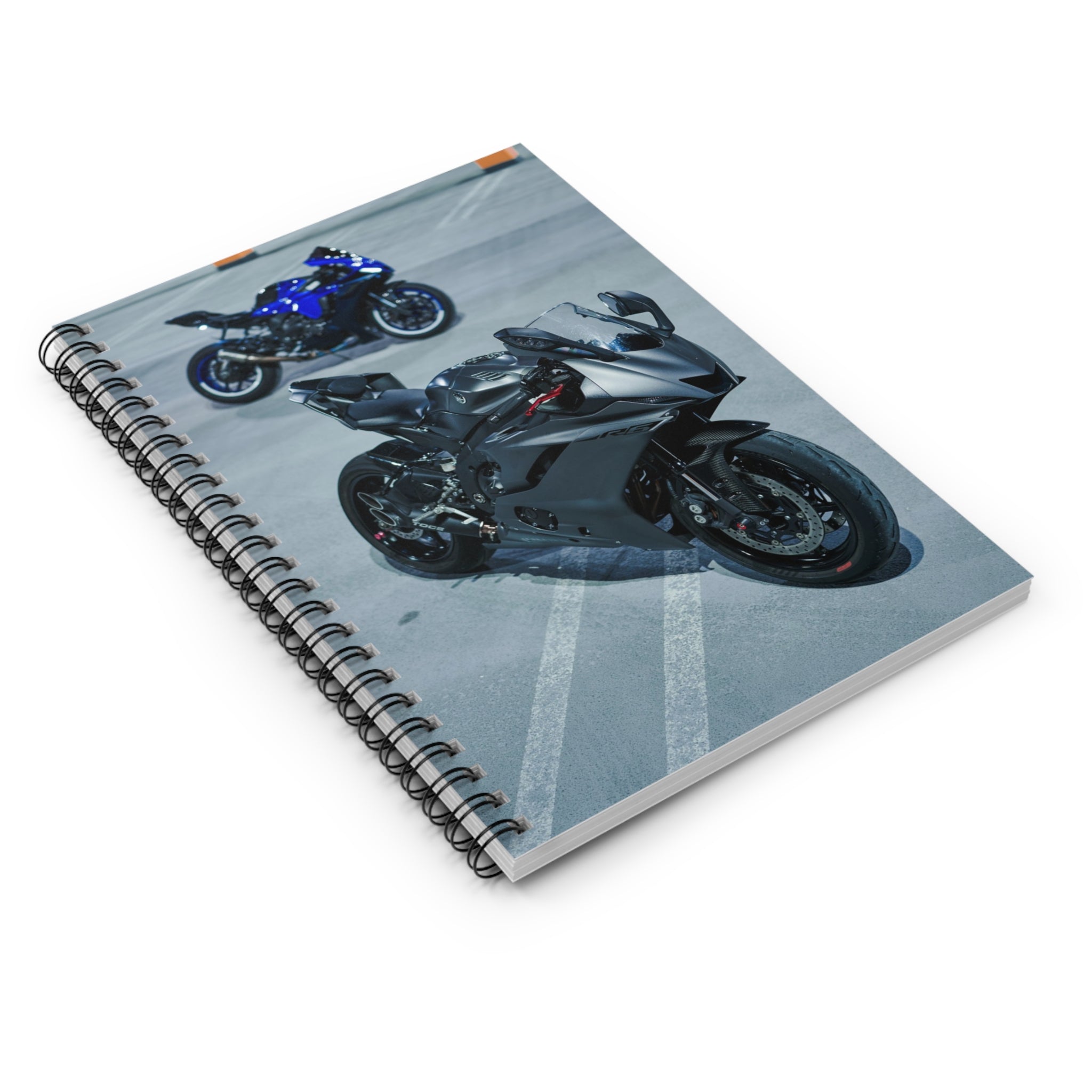 Yamaha R6 Motorcycle Spiral Notebook #001 - Throttle Designs