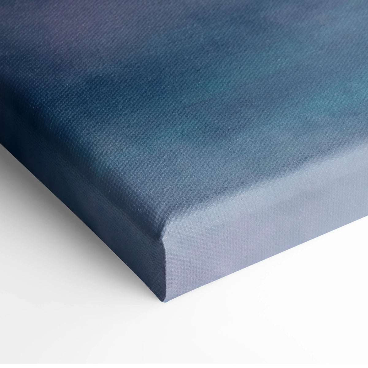 Lamborghini Huracán Evo inspired supercar canvas art with textured gradient from deep navy to teal blue hues
