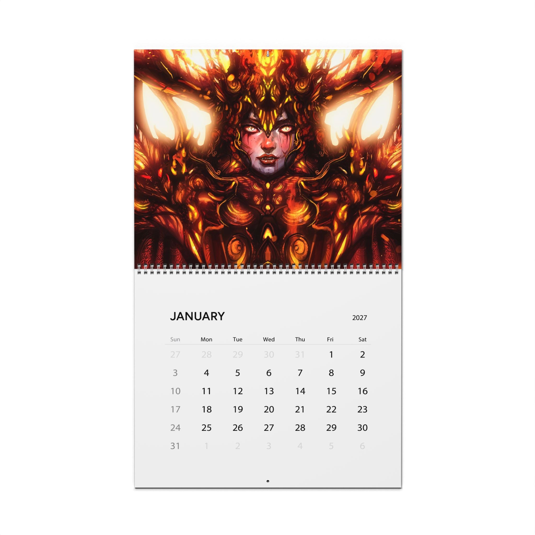 2027 Fantasy Character Calendar – Magical Artwork, Dream Worlds & Epic Fantasy Scenes