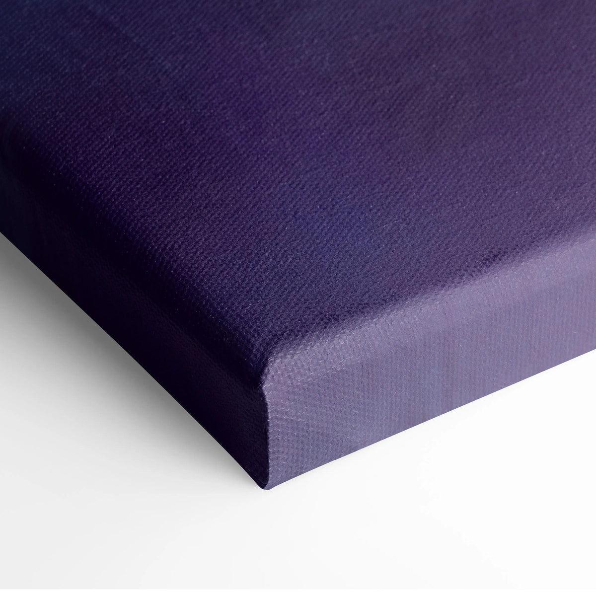 Deep purple koenigsegg jesko inspired canvas art with textured woven surface and slightly raised edges premium wall decor