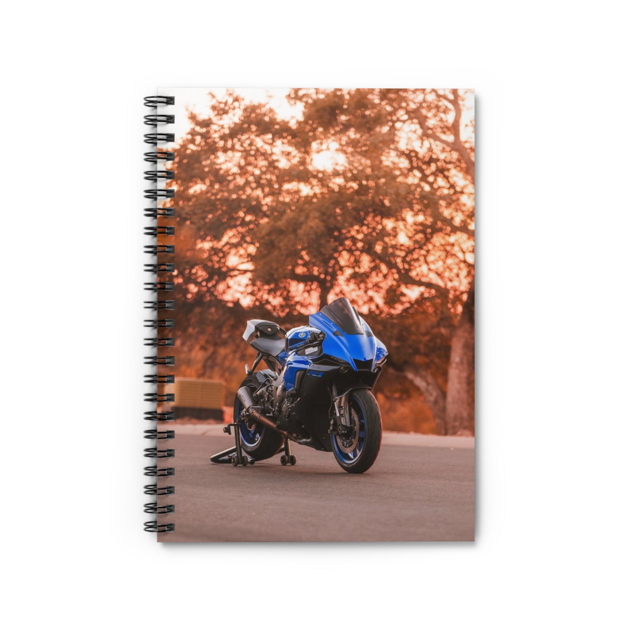 Yamaha R1 Motorcycle Spiral Notebook #026 - Throttle Designs