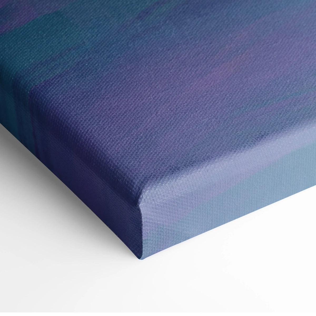 Ferrari 488 GTB inspired canvas art featuring a deep blue and purple gradient with textured fabric weave for wall decor