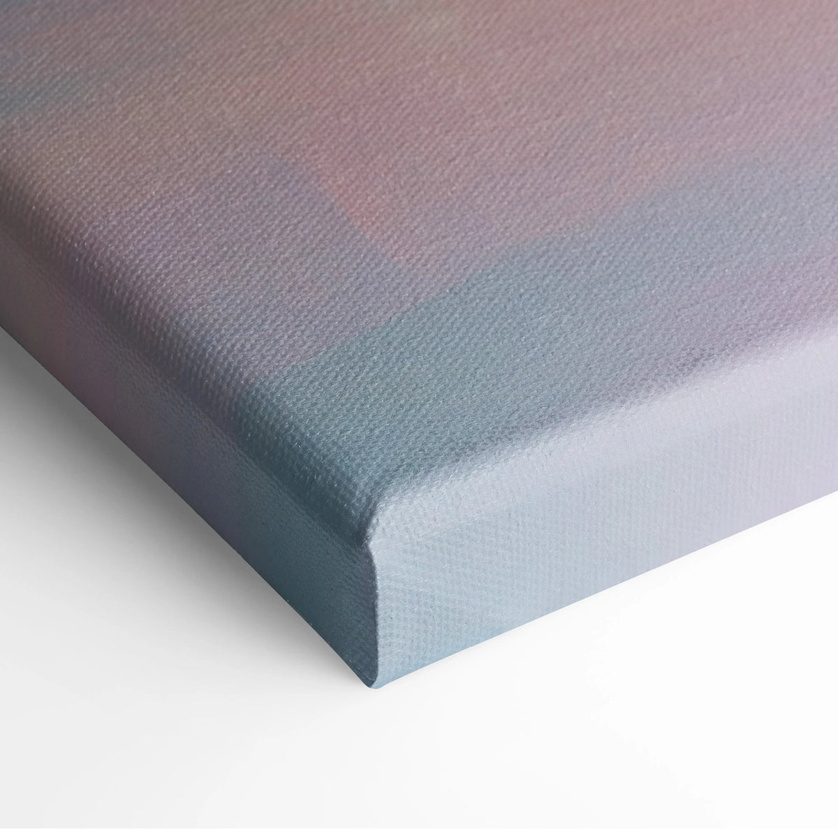 McLaren P1 inspired car wall art canvas print with soft gradient textured surface from muted pink to cool blue
