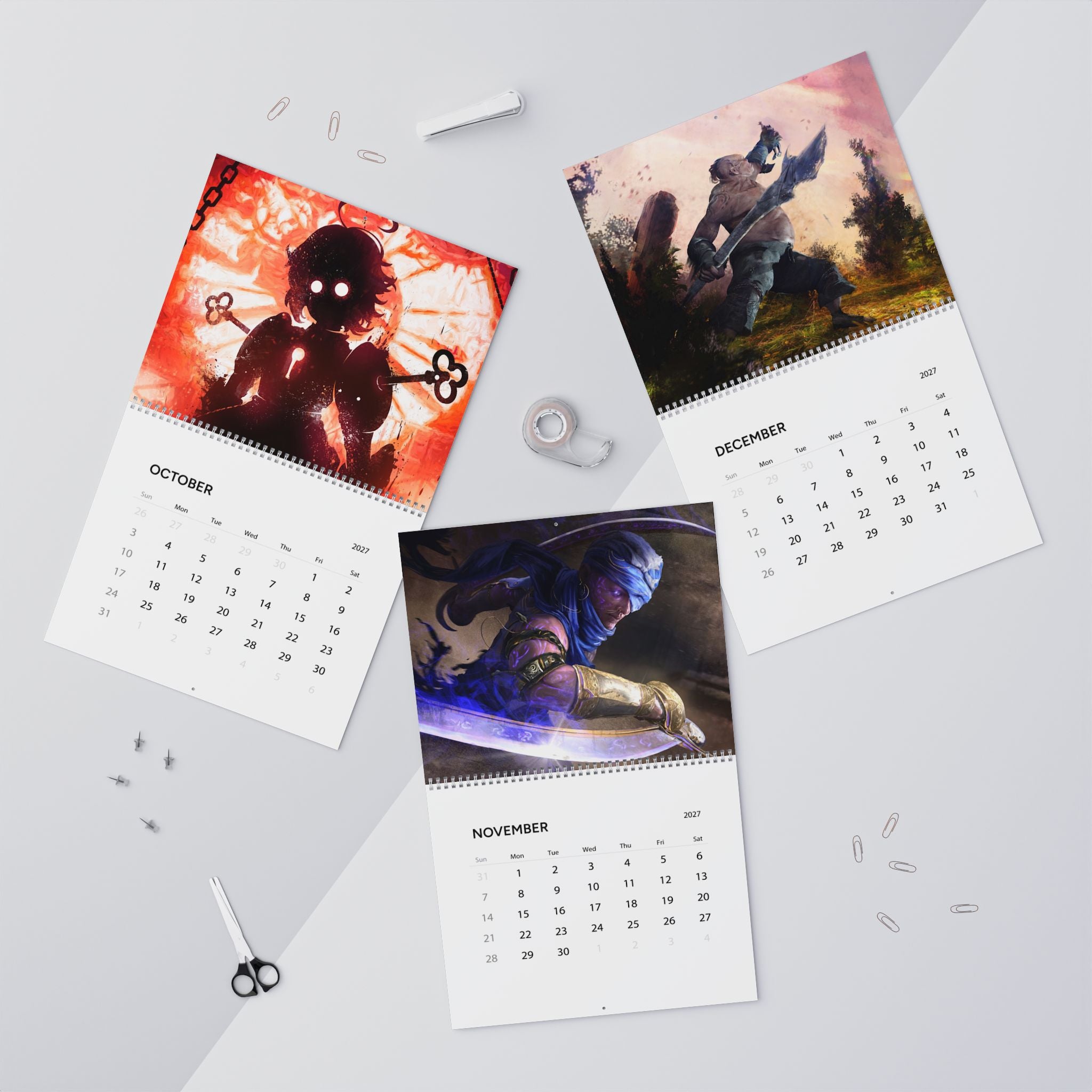 2027 Fantasy Artwork Calendar – Magical Characters, Surreal Worlds & Imaginative Art Collection