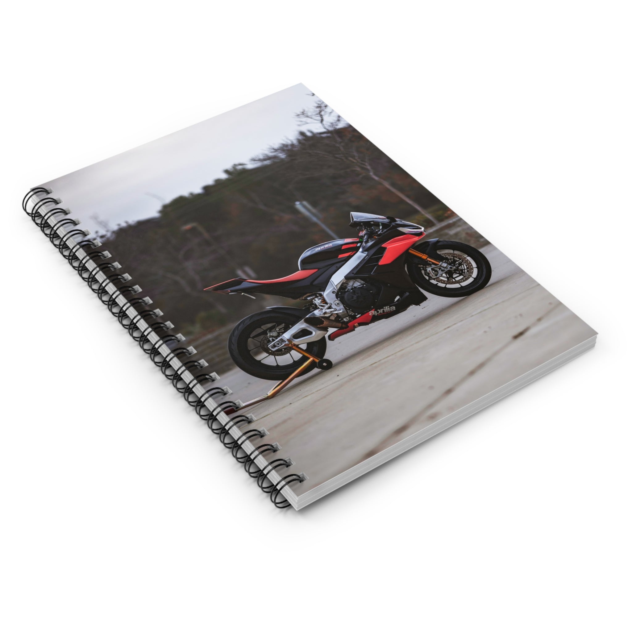 Aprilia RSV4 1100 Factory Motorcycle Spiral Notebook #012 - Throttle Designs