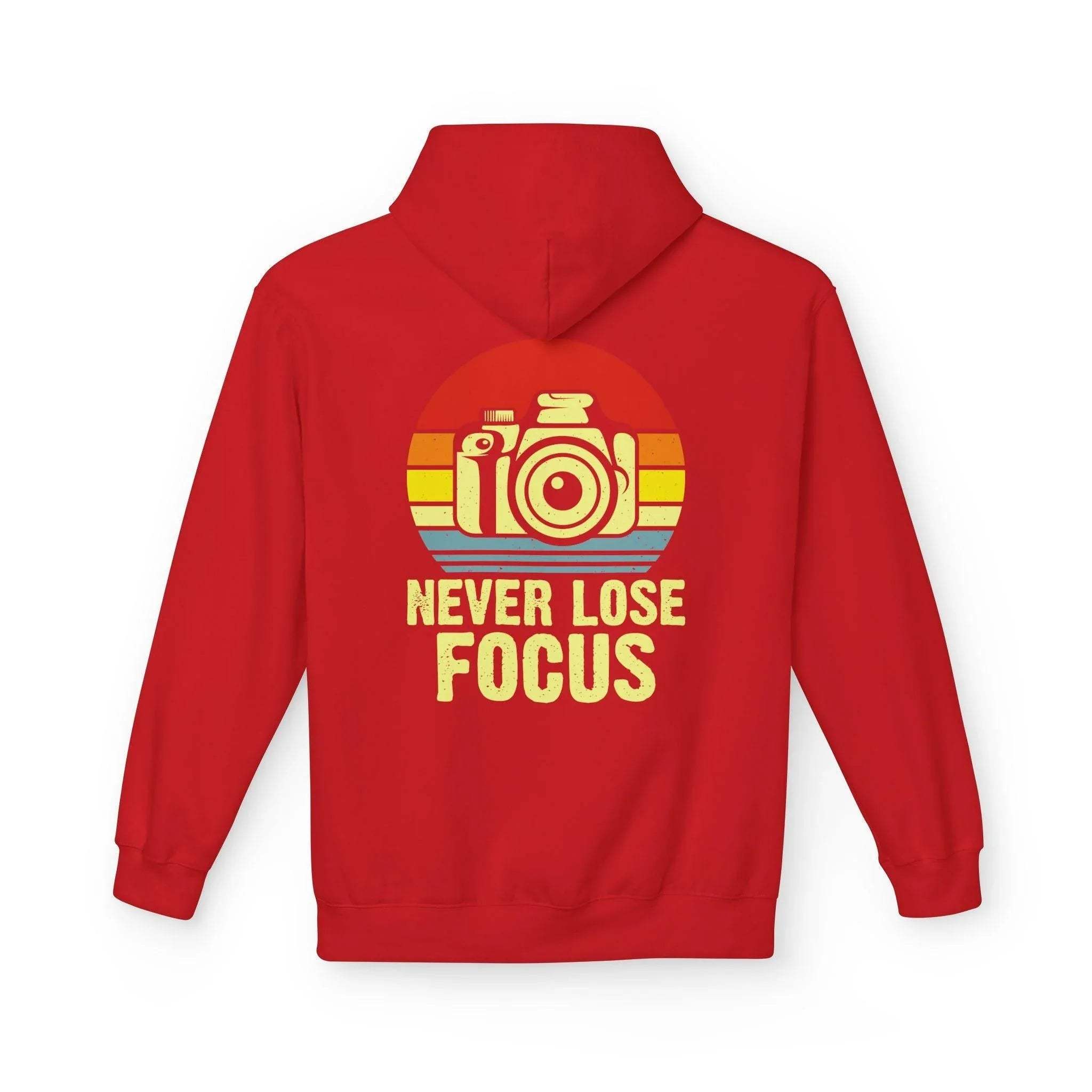 Ultimate Comfort Hoodie for Photographers: "Stay Focused" Fleece Design