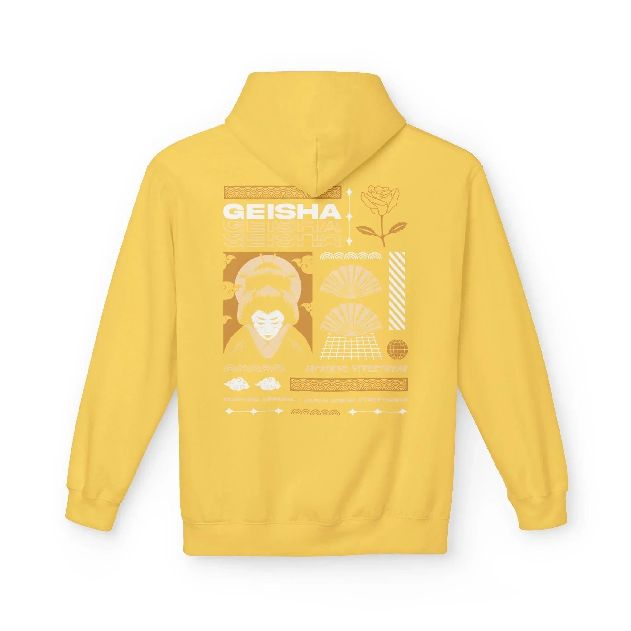 Stylish Geisha-Inspired Fleece Hoodie for Ultimate Streetwear Comfort