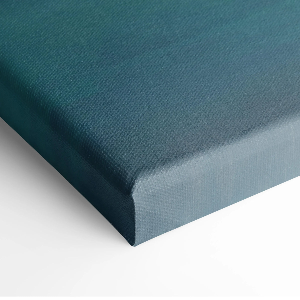 Teal canvas print with textured woven surface and subtle gradient finish in mclaren p1 inspired luxury supercar wall art