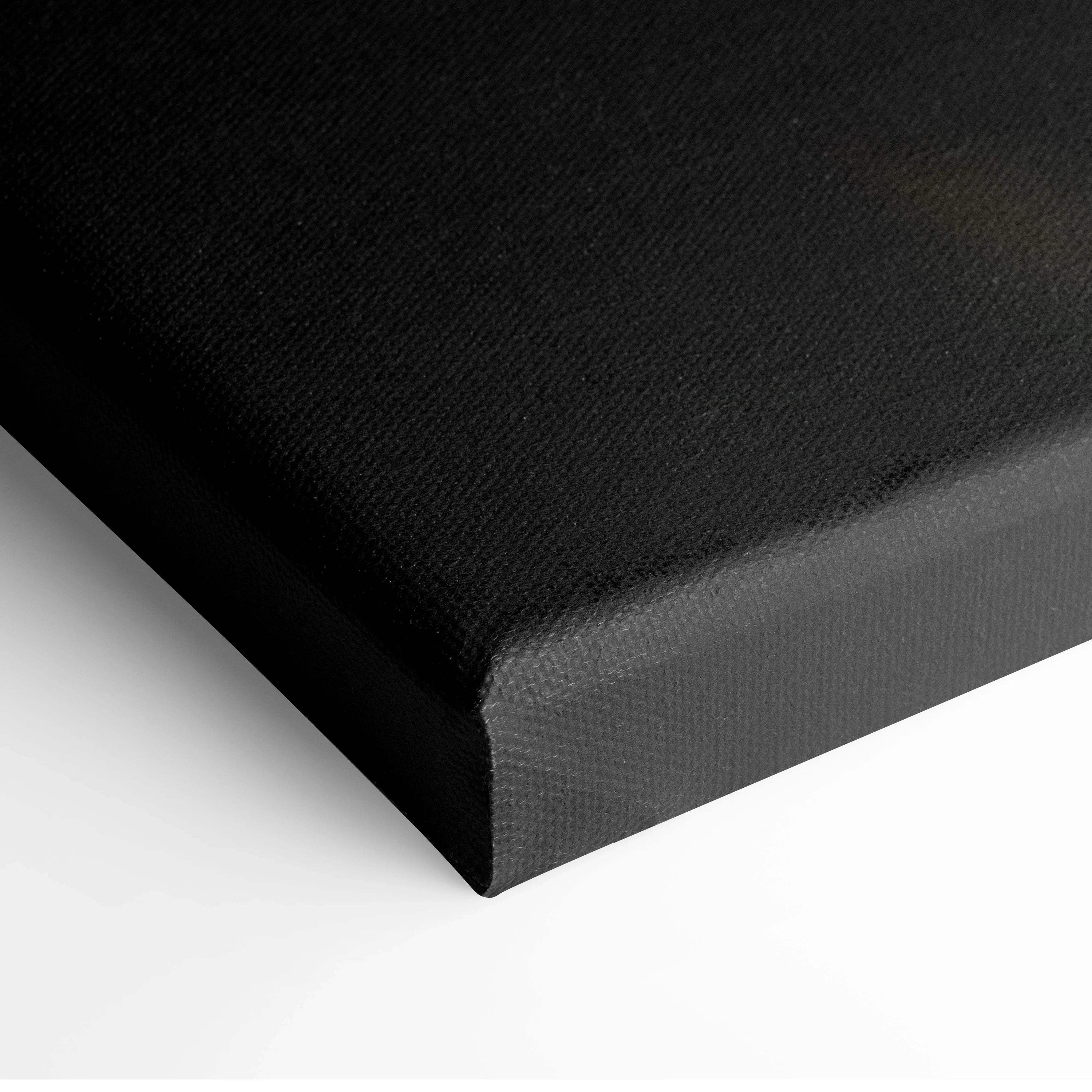 Black textured canvas back with reinforced edges, futuristic supercar art
