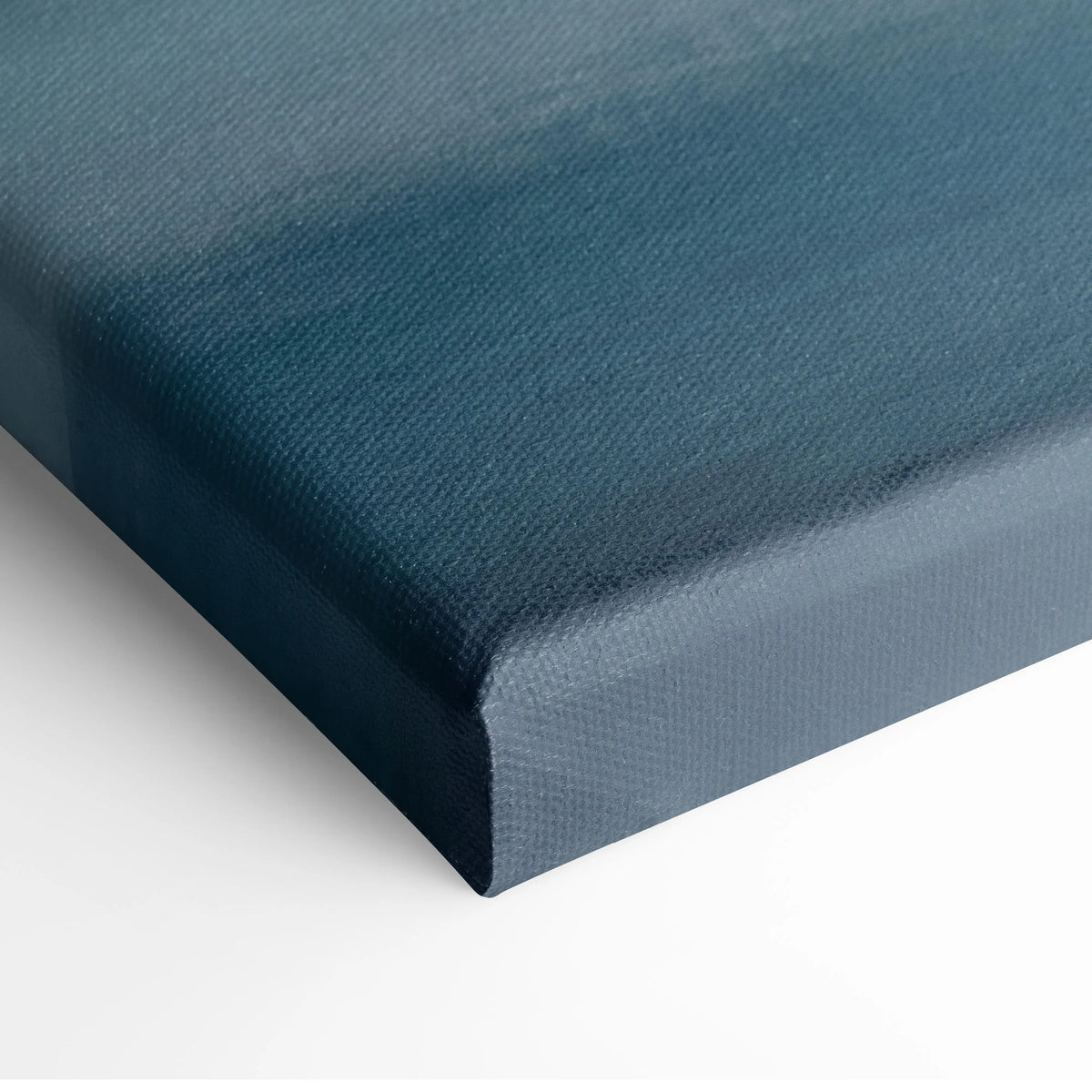 Deep teal canvas print with a textured woven fabric surface and raised edges in porsche 911 gt3 rs inspired wall art