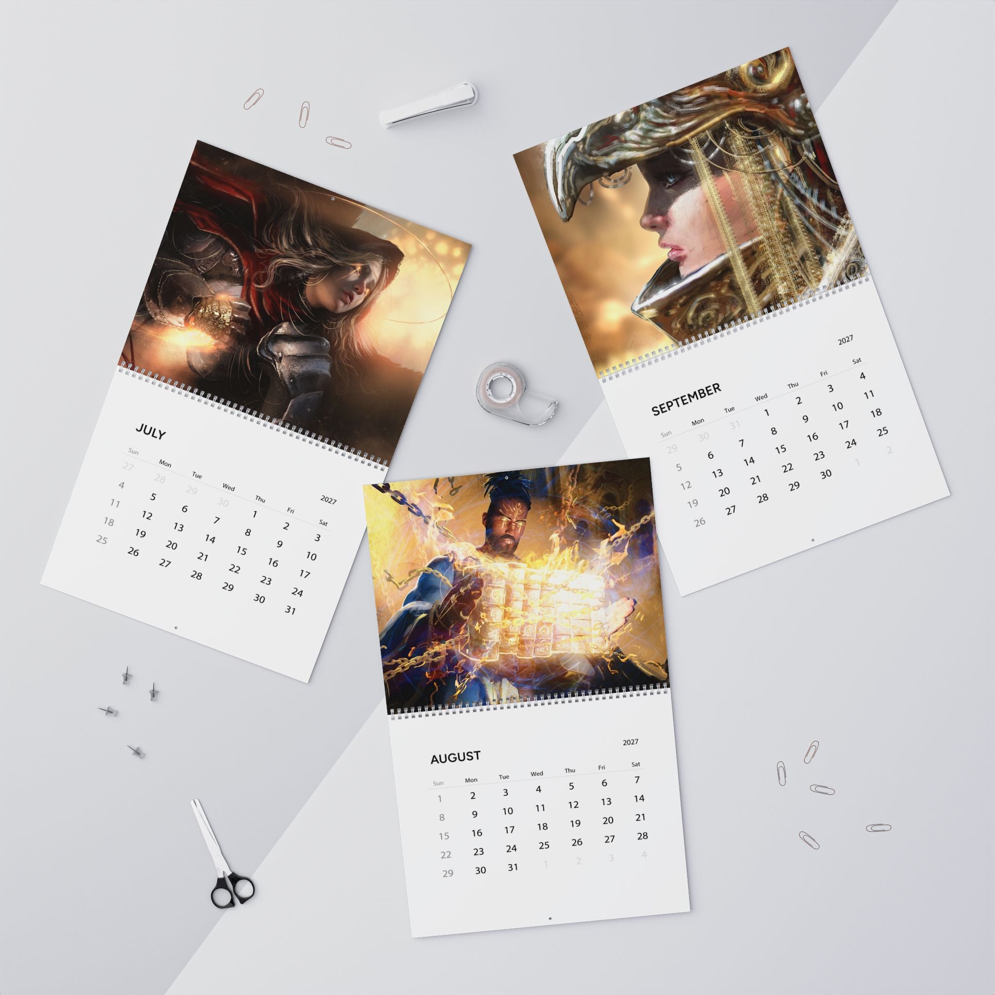 2027 Fantasy Artwork Calendar – Magical Characters, Surreal Worlds & Imaginative Art Collection