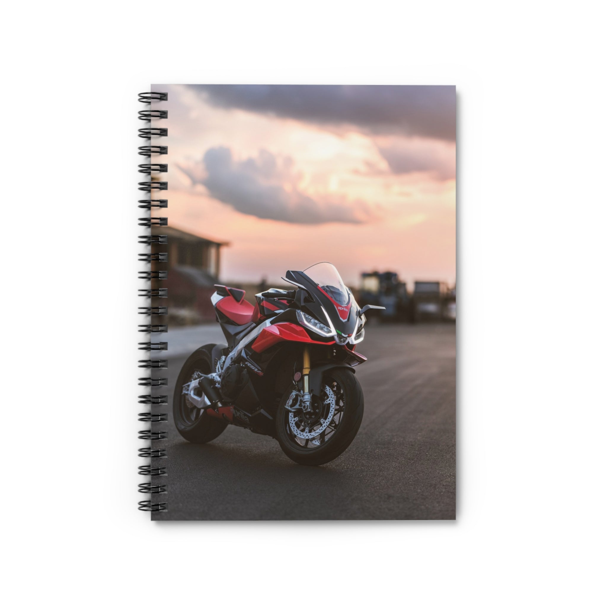 Aprilia RSV4 1100 Factory Motorcycle Spiral Notebook #031 - Throttle Designs