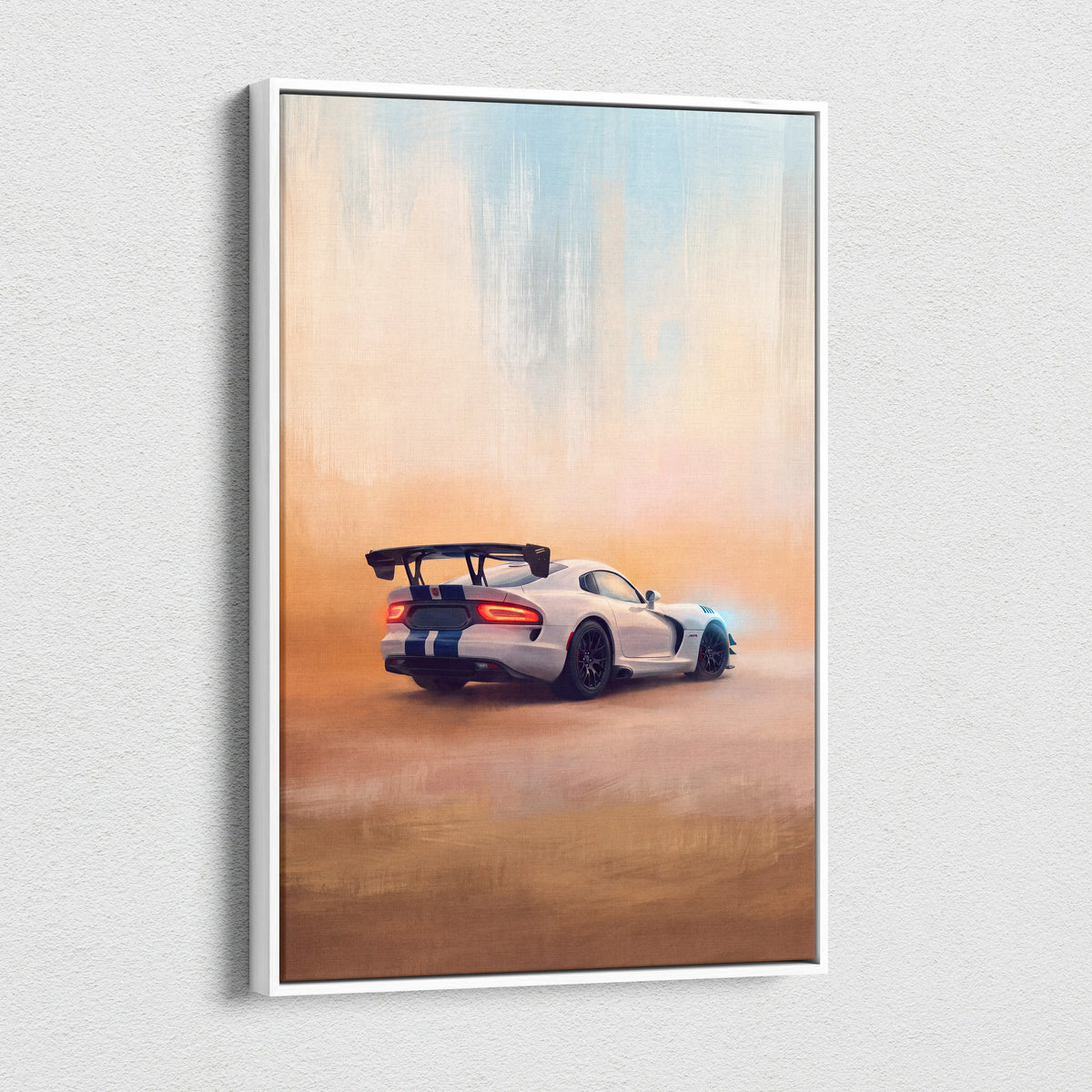 Dodge Viper SRT ACR Inspired Supercar Canvas Art - Custom Car Wall Art Print