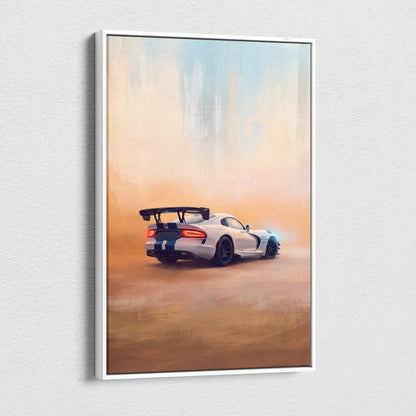 Dodge Viper SRT ACR Inspired Supercar Canvas Art - Custom Car Wall Art Print