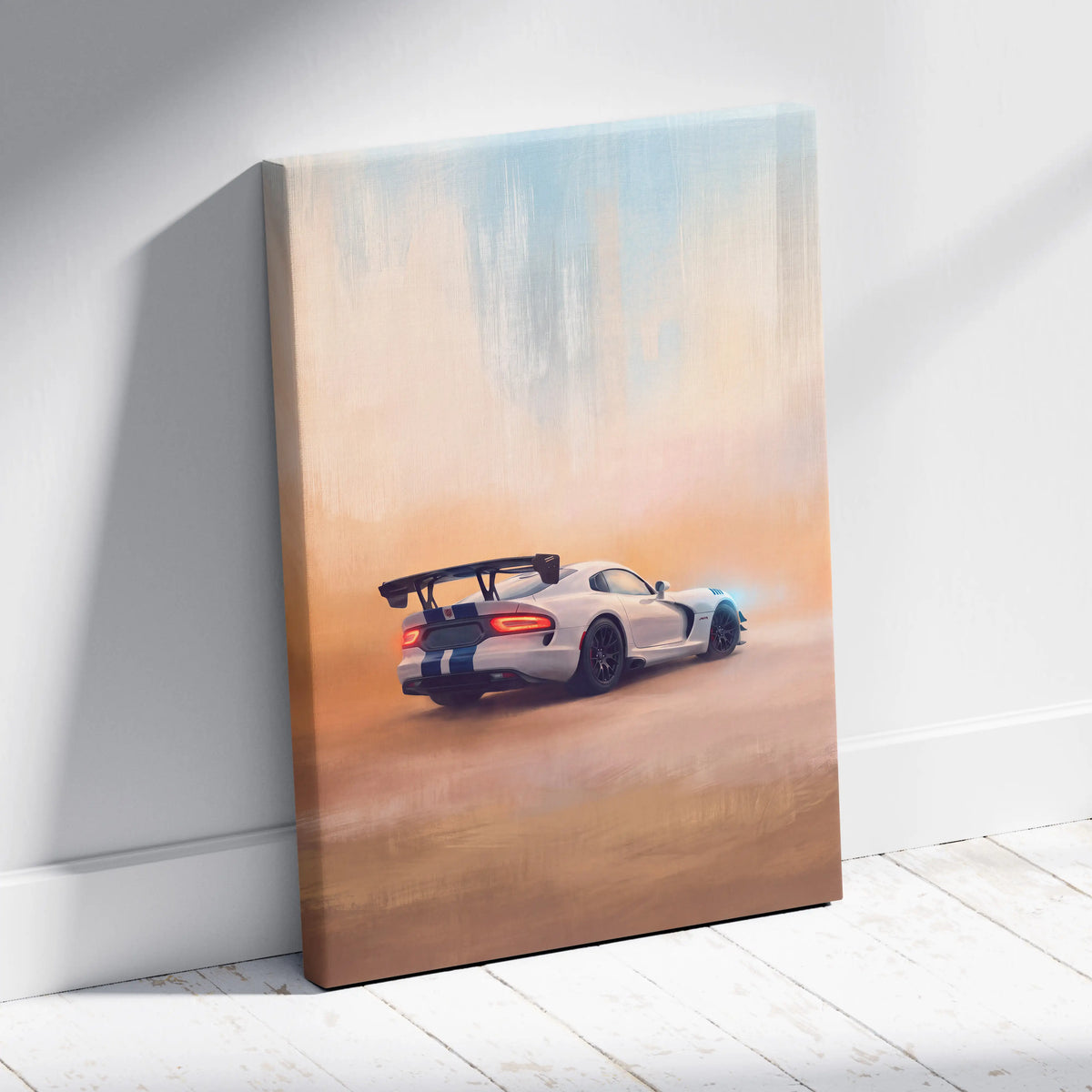 Dodge Viper SRT ACR Inspired Supercar Canvas Art - Custom Car Wall Art Print