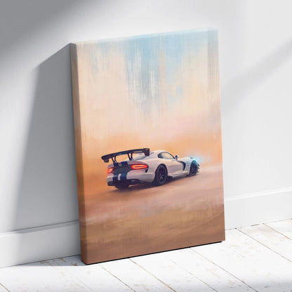 Dodge Viper SRT ACR Inspired Supercar Canvas Art - Custom Car Wall Art Print