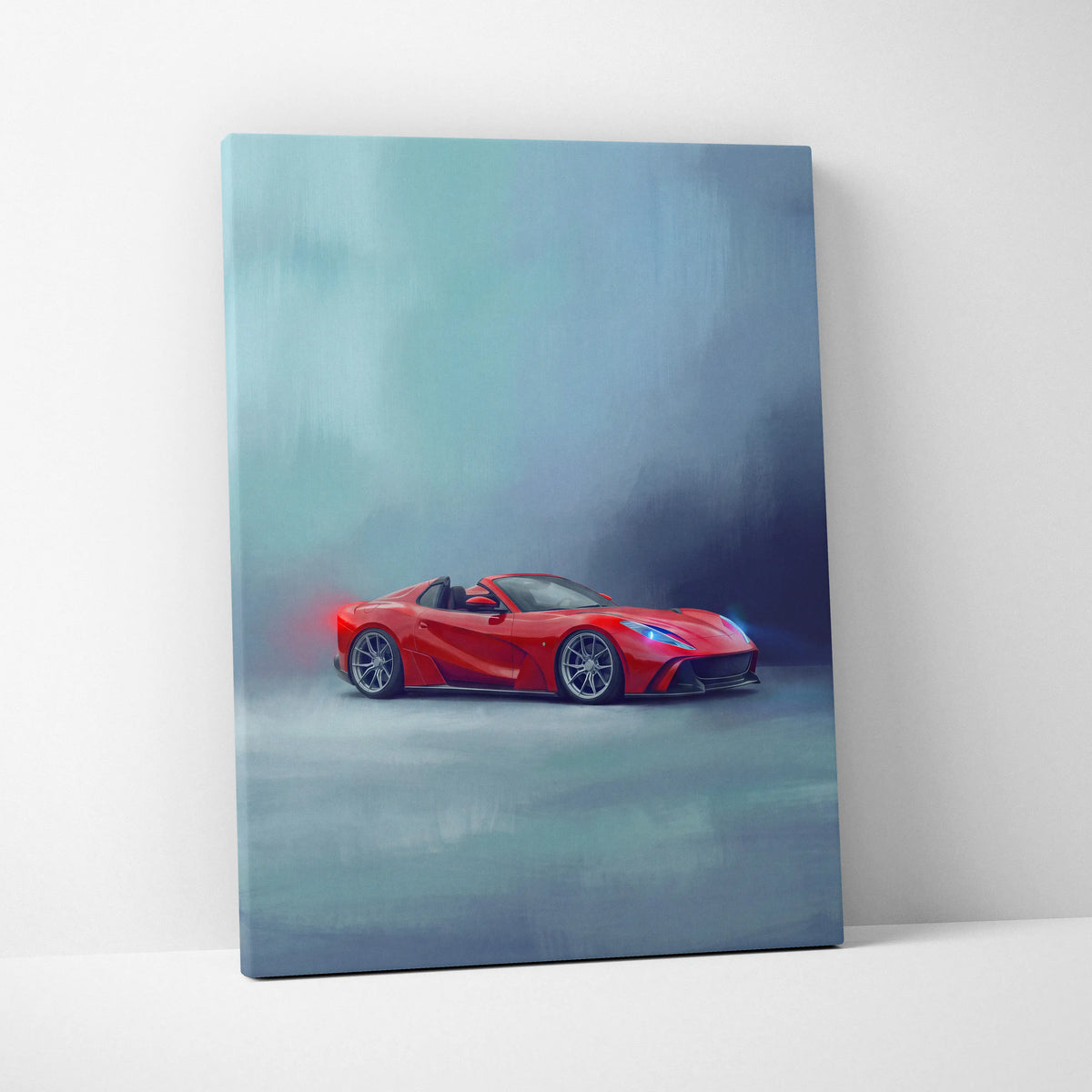 Ferrari 812 GTS Inspired Canvas Art - Premium Automotive Wall Decor